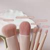 Portable 5-piece Makeup Brush Travel Set With Mirror Multifunctional Brush