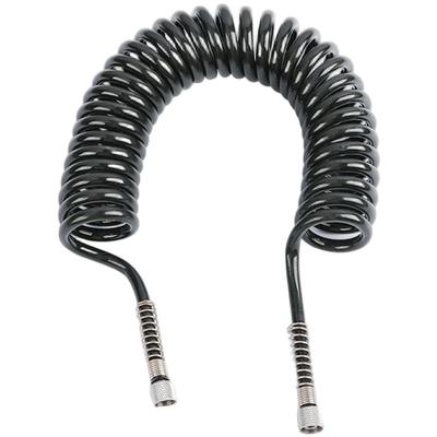 PU Air Hose Spring Pneumatic Hose 1/8 Inch Thread Black Flexible Airbrush Paint Spray Tube For Model Painting Furniture