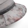Elegant Begonia Print Organza Derby Hat - Lightweight Sun Bucket Hat for Women's Outdoor Travel and Beach - Perfect Mother's Day Gift