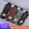 Car Interior Sun Visor Sunglasses Clip Leather Eyeglasses Holder For Spark Captiva Cruze Tracker Epica Nubira Malibu S