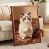 Stretched Frame Pearl Art Kit Adorable Cat With Yarn Pattern DIY Sparkling Bead Canvas Relaxing Hobby Gift for Handcraft Enthusiasts Collection