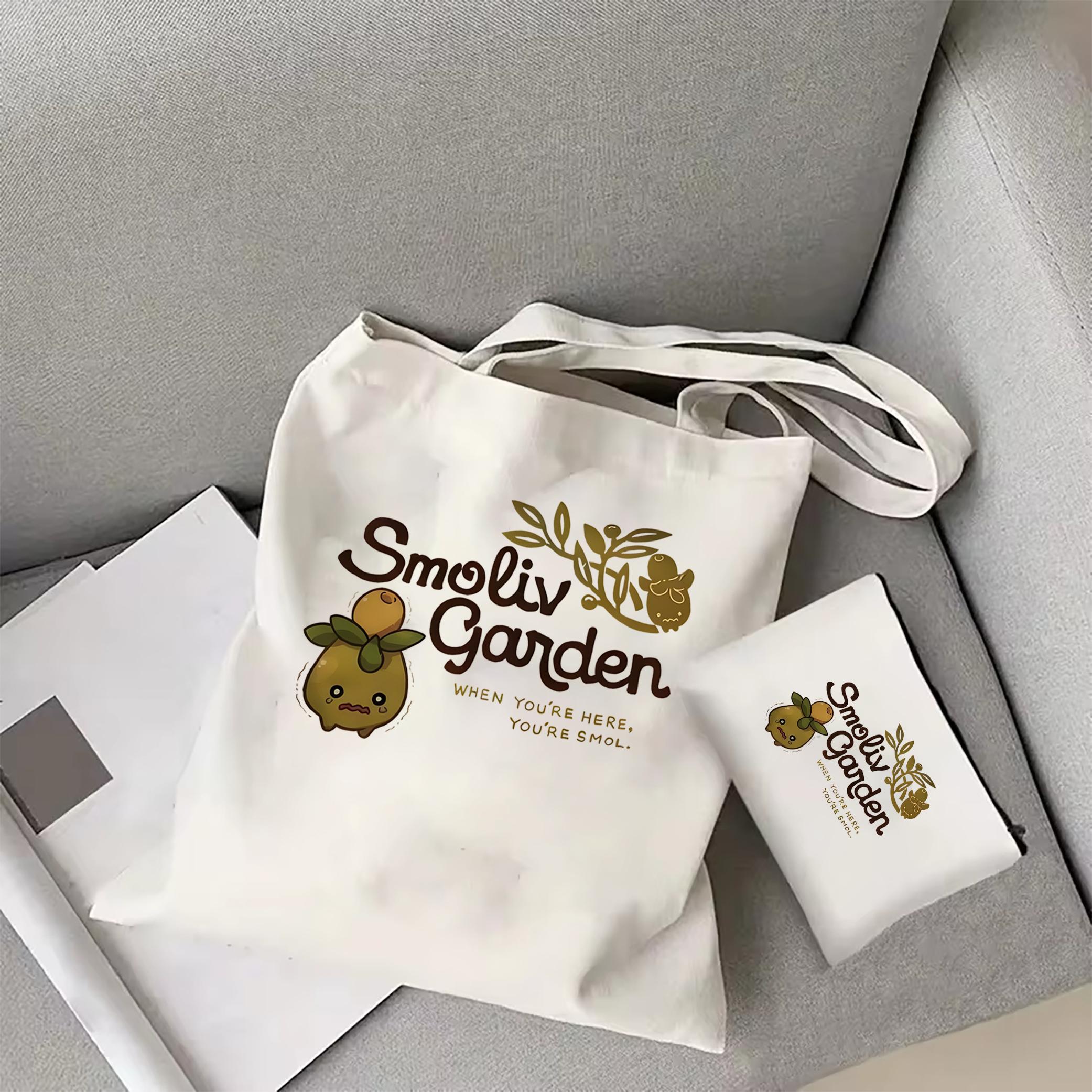 

Сад Покемон Симпатичная Холщовая Сумка-тоут Женская Повседневная Портативная Сумка Для Покупок Покемон Аниме Сумка На Плечо WHITE