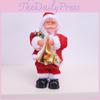 Santa Claus Christmas Toy With Music Playing Guitar Saxophone For Festive Decor