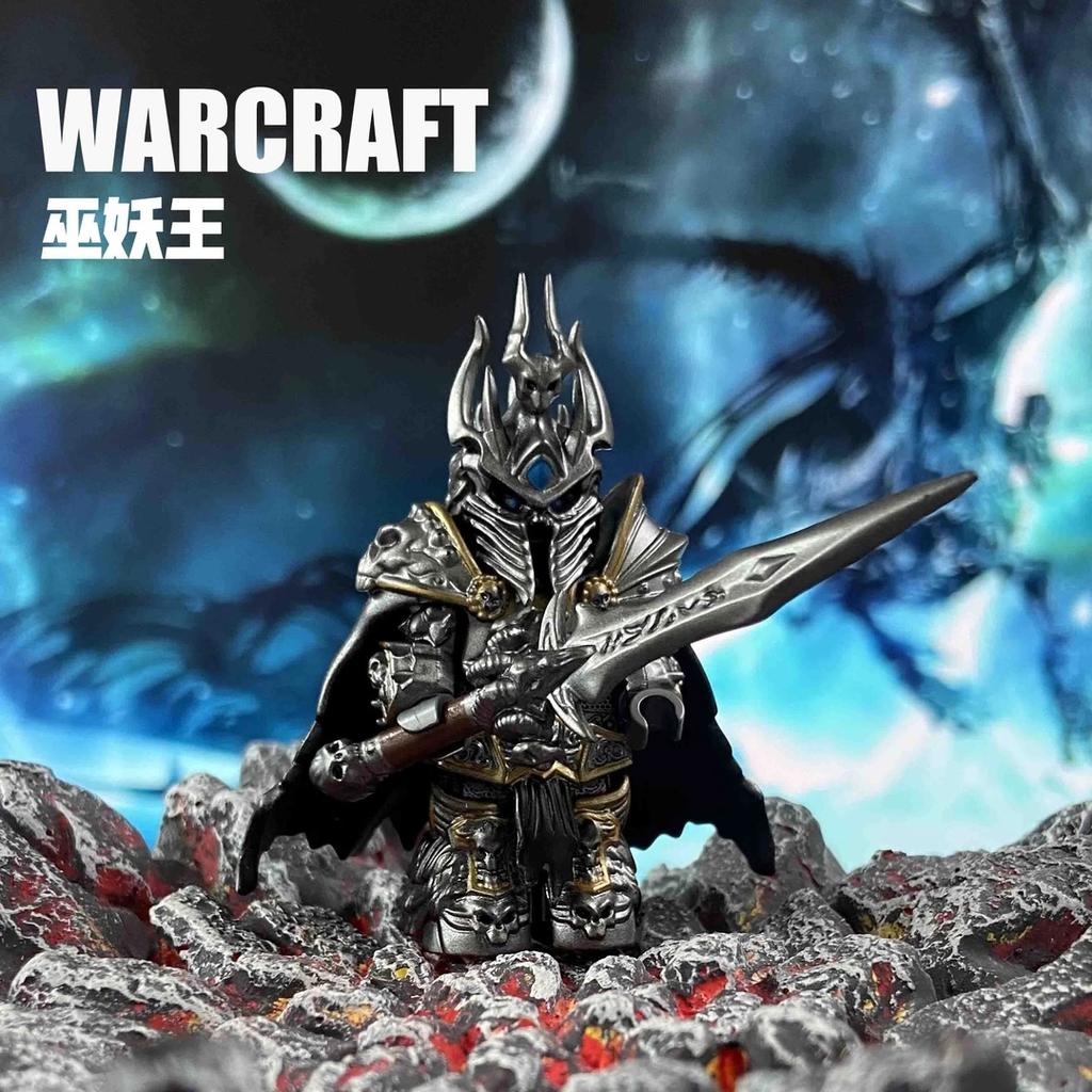 Non-Toxic World Of Warcraft Wow Building Blocks Lich King Mini Action Figure Toys Berserk Guts Gus Building Block Figure Holiday Gift