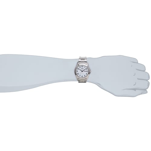 Citizen Q&Q Watch Analog Waterproof Date Day of the Week Metal Band A142-214 Men's Silver