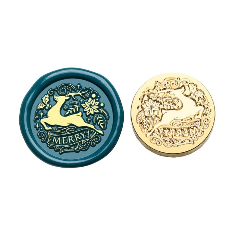 Emboss Sealings Wax Stamp Head Brasses Sealing Stamp Wax Seal Stamp Head Replacement for Envelope Sealing Greeting Card