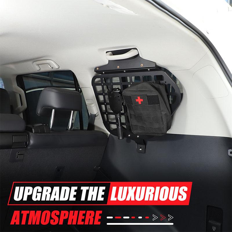 Car Trunk Side Window Storage Shelf Organizer Rack Hanging Bracket Accessories For Toyota Land Cruiser Prado FJ150 150 2010-2026