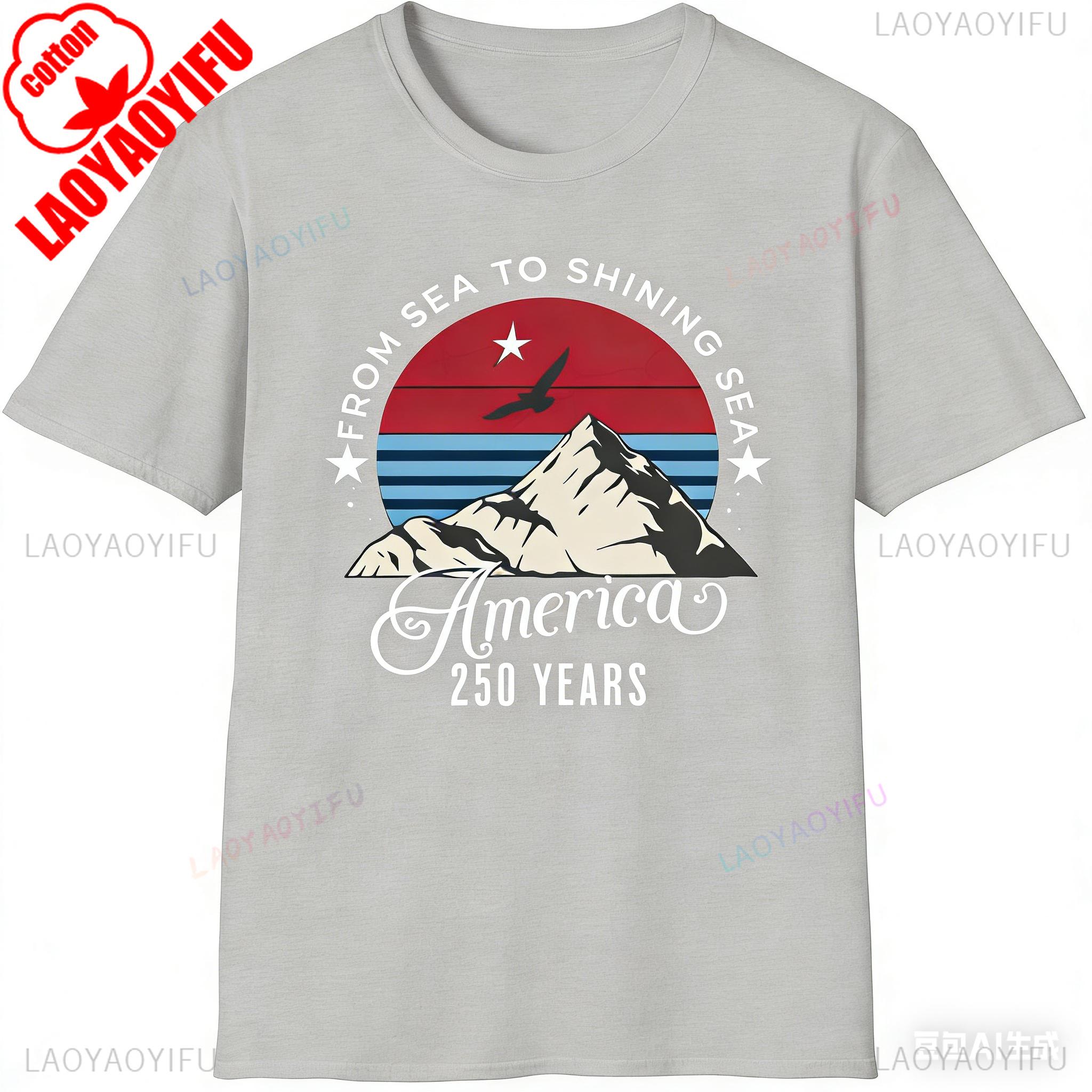 

250 Years USA Tshirt Patriotic 17762026 Red White Blue Graphic Tee Unisex Vintage American Independence Day Fashion 4XL