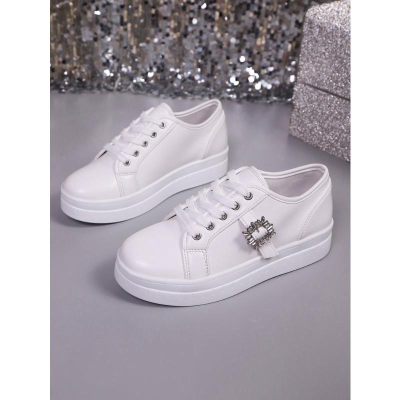 Women's Plus Size New European American Style Round Toe Chunky Sole Casual Versatile Fashion Shoes