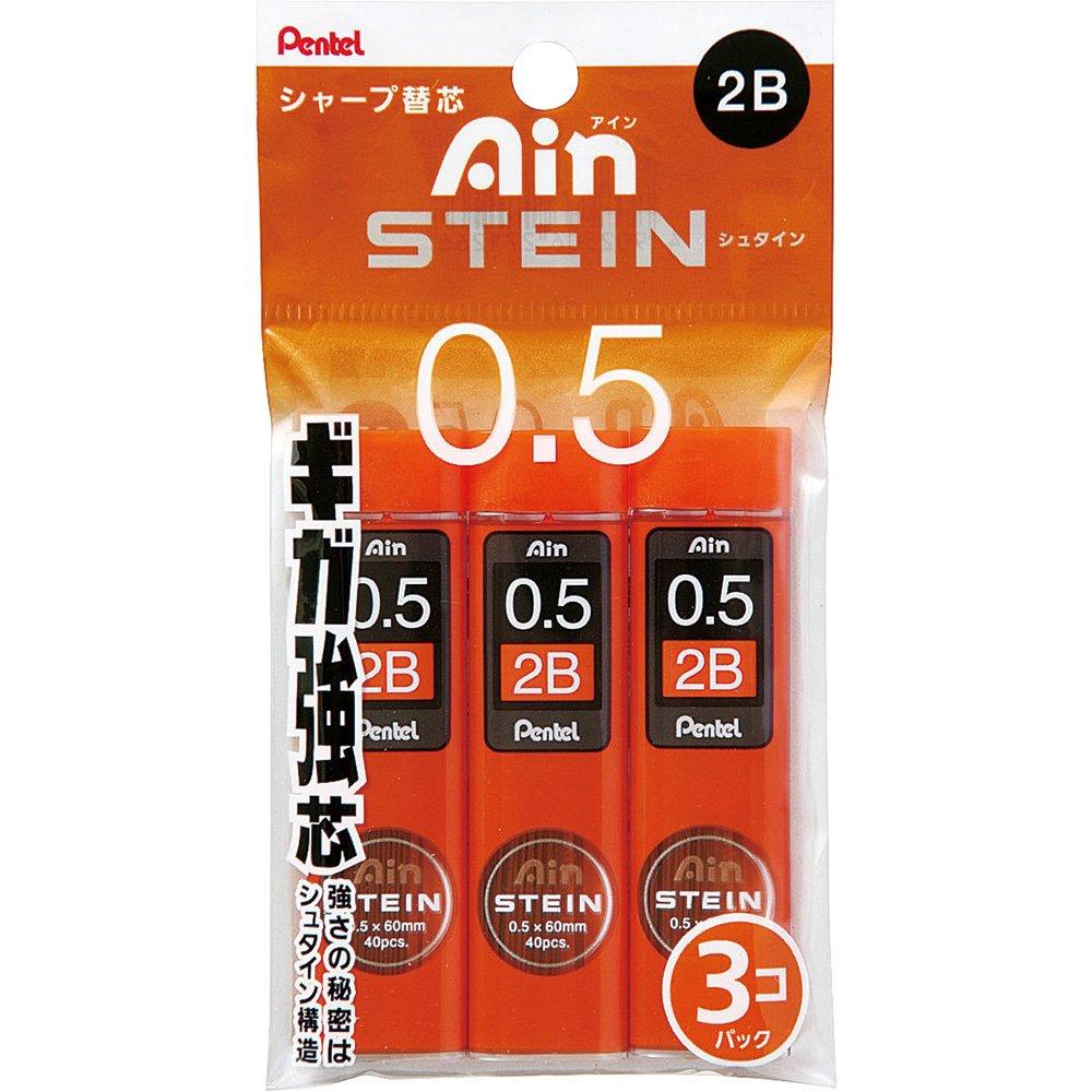 Pentel Mechanical Pencil Lead Ein Stein 2B XC2752B-3P 3-Pack