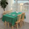 Tavolino da tè nero traforato Tovaglia Bandierina da tavolo verde Tovaglia di pizzo Rurale Vintage Americano Rurale Cotone Nappa Copritavolo