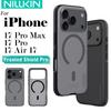 For iPhone 17 Pro Max Air Phone Case Nillkin Super Frosted Shield Pro Magnetic Hard PC+TPU Shell Shockproof Back Cover