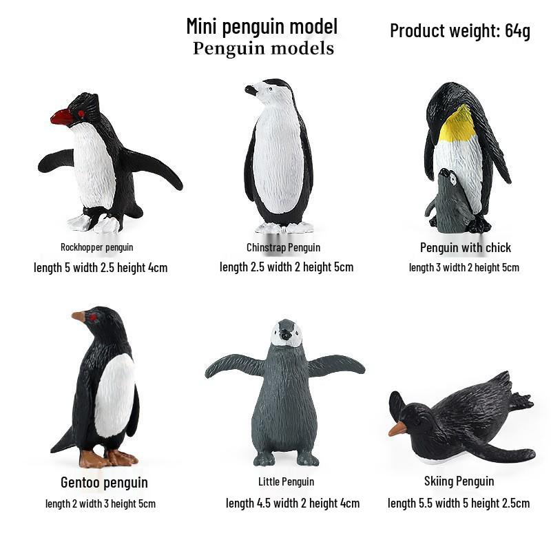 Marine Animal Simulation Model Figures: Shark, Dolphin, Hammerhead, Crab, Squid, Starfish for Kids' Education