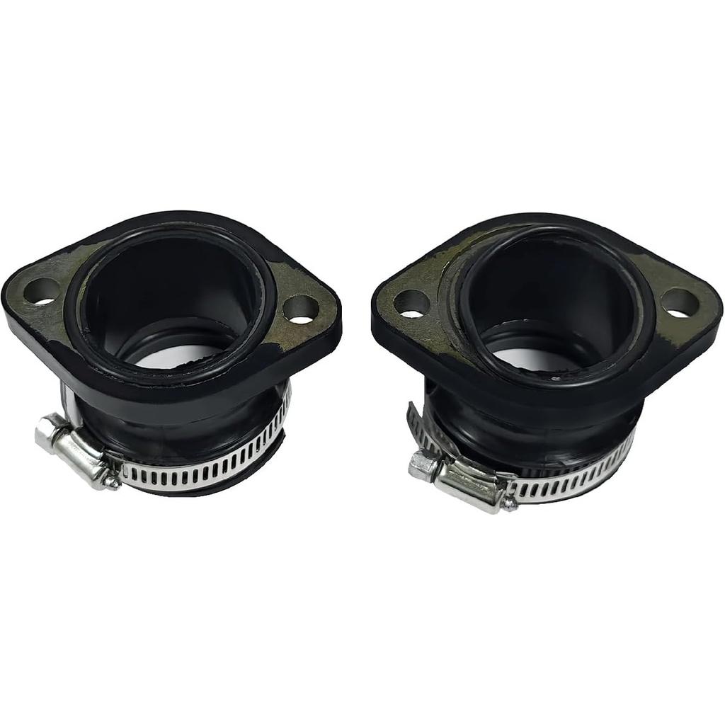 2Pcs Intake Manifold Boot Joint Carburetor Carb Flange Socket Fits for Polaris Indy 400 440 500 600 650 1985-2000, Replaces 3083171, 3084325