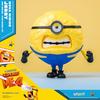 Minions Despicable Me 4 Toy, 4.7-inch Mega Jerry Action Figure with 360° Rotating Body and 3 Interchangeable Facial Expressions, Minion Model Kit, Gif