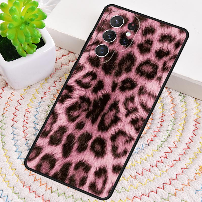 Tan Leopard TPU Phone Case For Samsung Galaxy note 10 pro S26 S25 S24 S23 S22 Ultra Plus S21 FE S20 Shockproof Cover