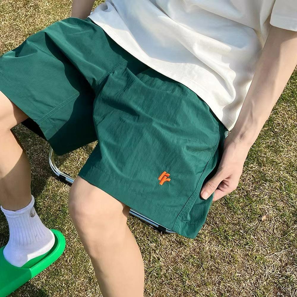Ice Silk Quick-drying Shorts Men's Summer Thin Trendy Brand Pants Casual Loose Running Sports Five-point Pants