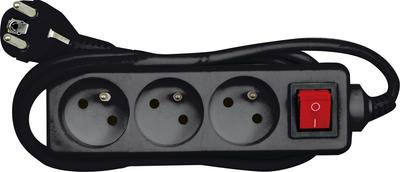 Electric Extension Cord, 3 Sockets with Grounding, 5m, with Switch 72627 VOREL