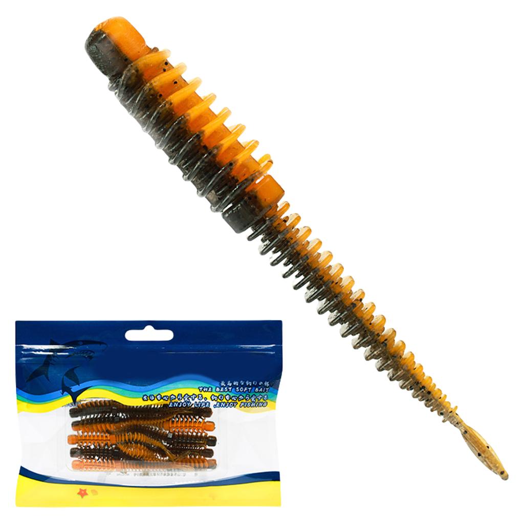 10pcs Soft Lure Worm Artificial Baits Wobblers 8.5/7.5/6.5cm Topwater Floating Fishing Lure for Trout Fishing Swimbait