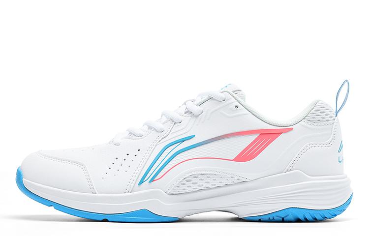 Li Ning Flying Eagle Breathable Badminton Shoes Unisex White Blue AYTU001-2 37.5