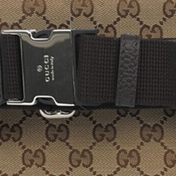 Gucci GG Supreme Belt Bag Beige/Black Unisex Bags Tan 449174-KY9KN-9886