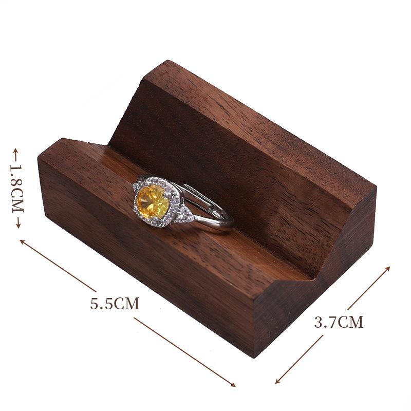 Walnut Jewelry Display Stand Combination Set Jewelry Display Ring Jewelry Look Pallet Necklace Display Model Stand