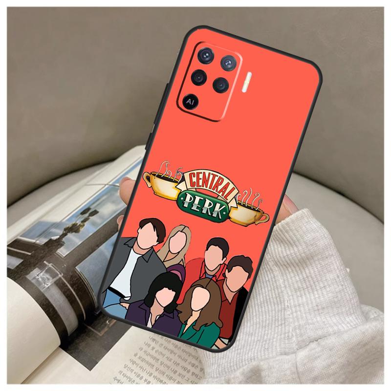 Central Perk Friends Case For Oppo A16 A76 A96 A60 A98 A58 A78 A18 A38 A80 A40 A77 A57 A17 A74 A54 A94 A15 A5 Pro
