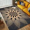 Golden Mandala Living Room Nonslip Area Rug Soft Carpet For Bedroom Game Playroom Sofa Office Home Decor Doormat Christmas Gift C9301812