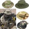 Men Unisex Wide Brim Bucket Hat Fishing Hiking Outdoor Cap Boonie Cap Sun Camo