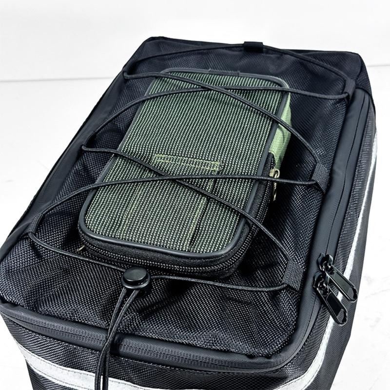 Waterproof Bike Rear Seat Bag Cycling Rear Seat Tail Storage Pouch Large Capacity Bicycles Trunk Bag Bike Panniers Bag