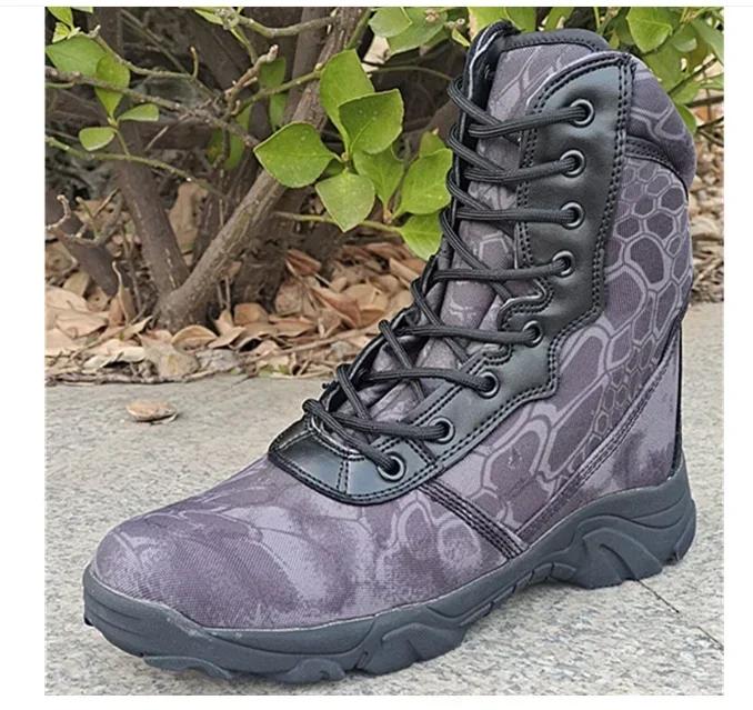 Camouflage Men Boots Work Safty Shoes Men Desert Boots Autumn Winter Special Sport Ankle Boots for Men Male Zapatos Hombre