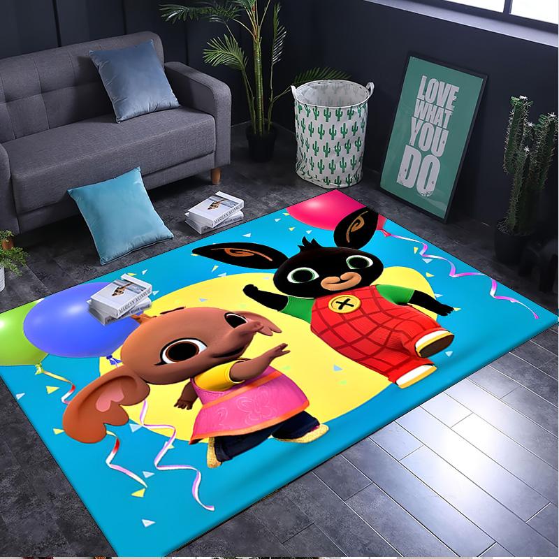 1PC rug Rainbow Bing Friends Singing Carpet, Chair Rug,Area Rug for Office Bedroom living rooms bedroom, Doormat decor Christmas fan gifts