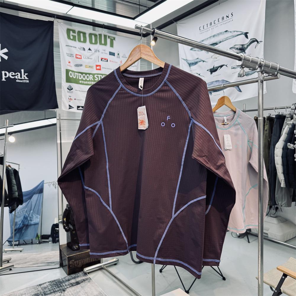 

Moisture-Wicking Anti-Static Unisex 3D Grid Fleece Outdoor Jacket 3XL 180-195 lbs кавовий/фіолетовий