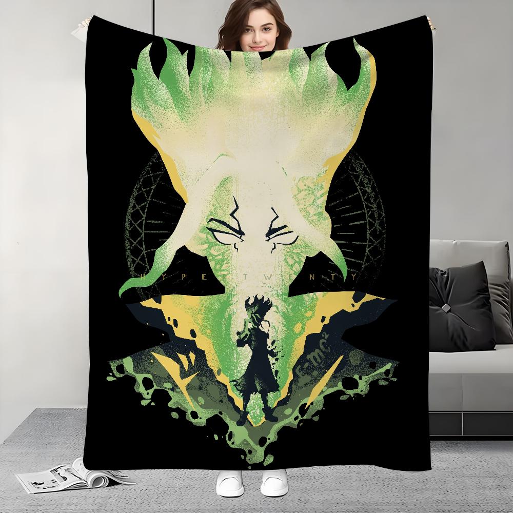 Anime D-Dr.S-STONE Blanket Design Lightweight  For Dorms, Naps, Living Room, Office,Sofa,All-Season