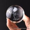 Four-Leaf Clover Glass Crystal Ball Ornament - Friendship Home Decor & Gift for Birthdays
