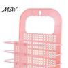 Dorm Room Essentials for Students Foldable Laundry Basket, Breathable Hollow Design, Wall Mounted No Drill Organizer Space Saving Organizer, Bathroom