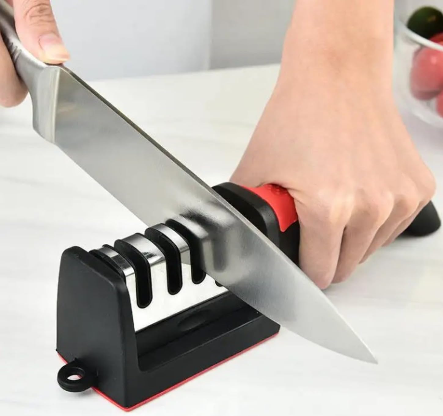 

Multifunctional 4-level professional knife sharpener Quick knife sharpener Kitchen and household multifunctional knife sharpener