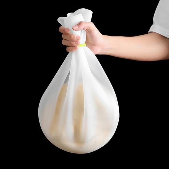Kneading Dough Bag Silicone Dough Mixing Bag Reusable Hands-free No Stick Kitchen Tool for Mixing Resting Storage