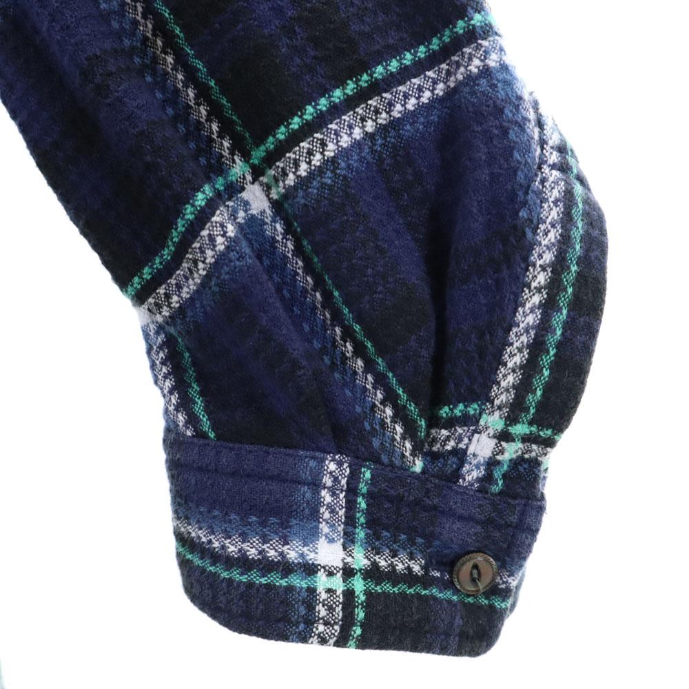 Name. made in Japan Long sleeve Check shirt 1 Navy Men's Used