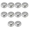 10Pieces Heavy Duty Universal Angled Grinder Backing Plates for 100mm Models Four Hole Hex Design Alloy Material Secure