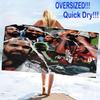 Drake Poster Print Beach Towel, Large Soft Quick Dry Towel for Beach Camping Swimming