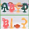 Safe & Non Toxic Silicone Teether Chewable Teething Toy with 26 Letters Cognitive Development for Infants for Boys Girls