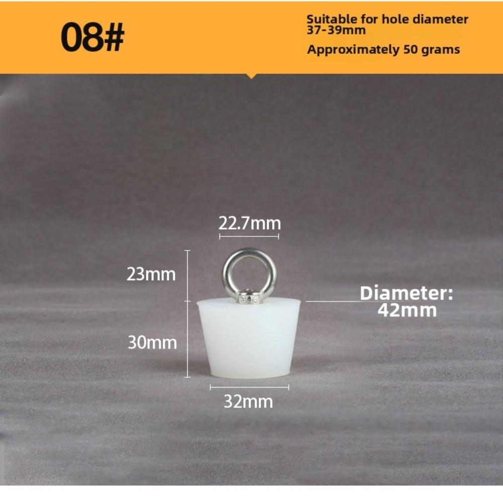 with Steel D Ring Conical Silicone Stopper Waterproof Sealing Plug Bung  Kitchen Sink