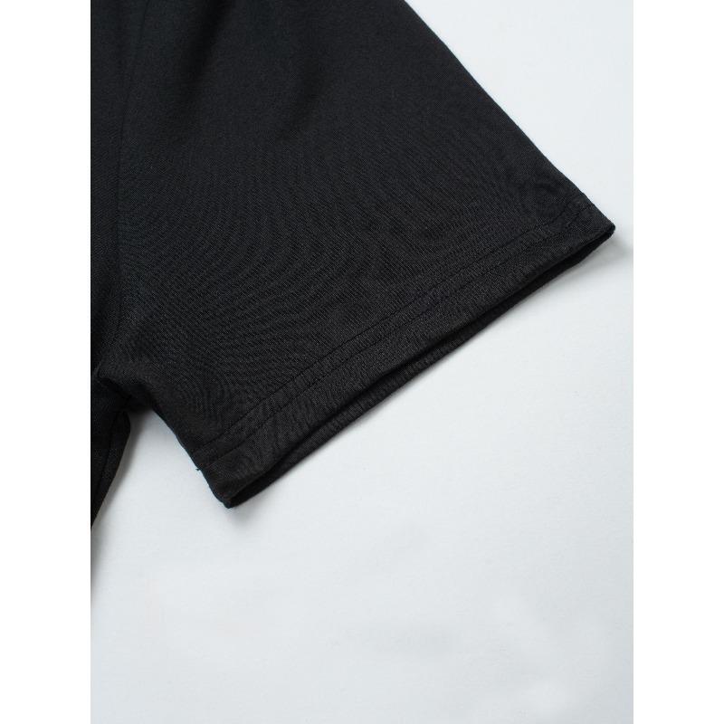 Men'S Casual Crew Neck T-Shirt with Deer Geometric Print - Regular Fit Short Sleeve Tee for Summer