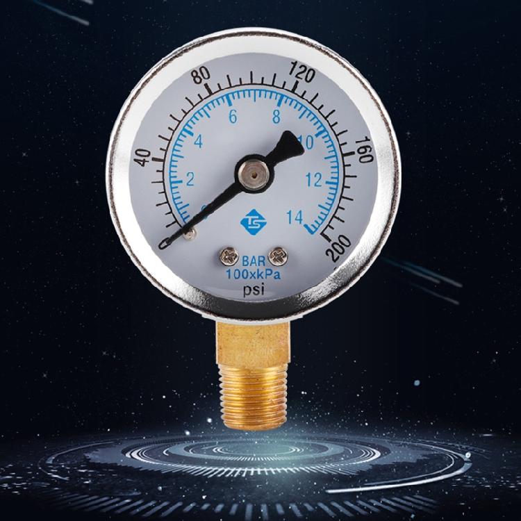 1/8 Inch Npt Pressure Gauge Stainless Steel Dual Scale Air Pressure Gauge Meter
