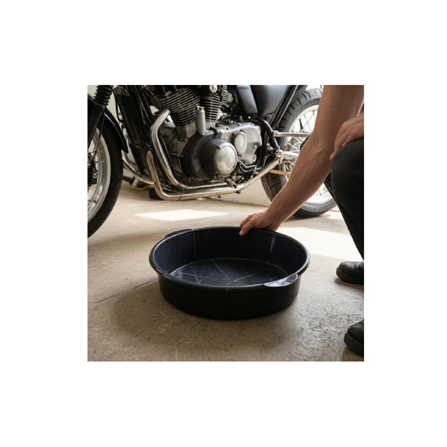 Oil Drain Pan Thickened Engine Oil Pan Car Care Gear Plastic Auto Tool Wide Opening for Motorcycle Repair