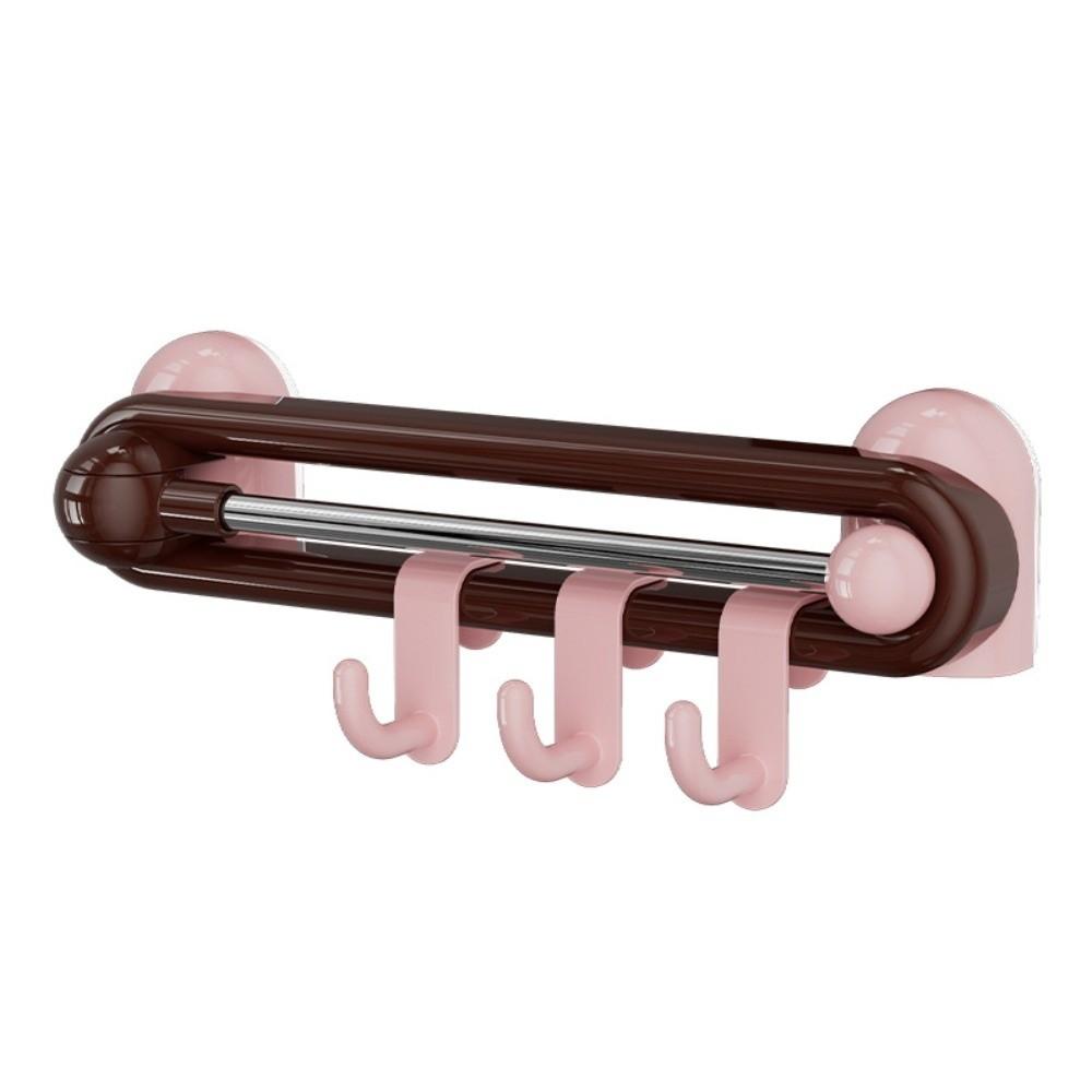 Wall Wall Towel Hooks Waterproof Kitchen Storage Hooks Multifunctional Rotating Sliding Hooks  Door