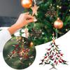 2026 Bunter Weihnachtsbaumschmuck Weihnachtsornament Gestapeltes Kolibri-Ornament für Weihnachten