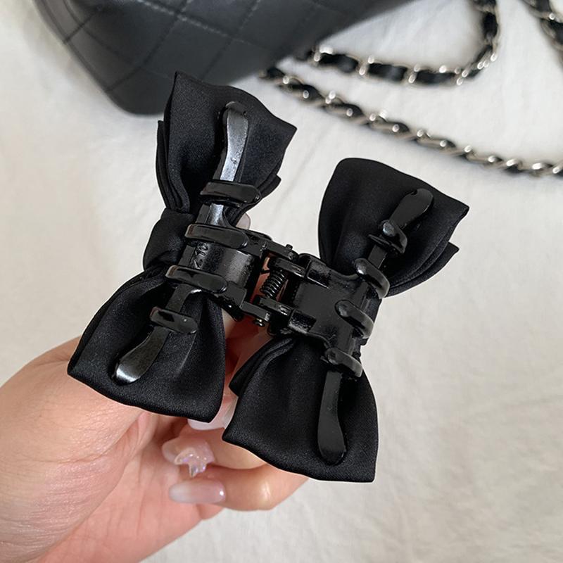 2Pcs Cute Bow Princess Small Hair Claw For Women Girls Cute Side Clip Versatile Exquisite Forehead Bangs Hair Clip Gifts