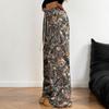 2024 Cross-border Teen Camouflage Elastic Drawstring Wide-Leg Pants